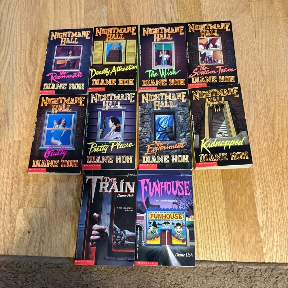 Nightmare Hall & Paperback Book Lot - Diane Hoh Vintage 90s Scholastic